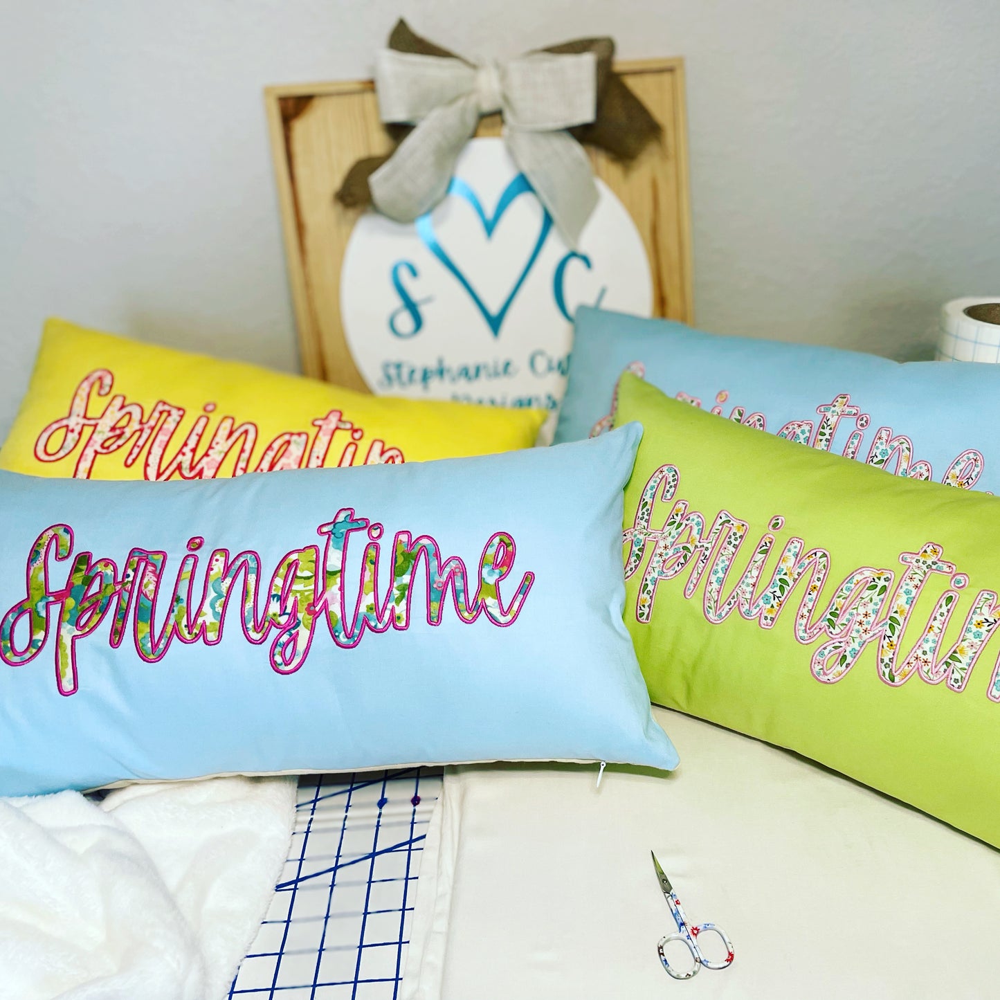 Lumbar "Springtime" Pillow