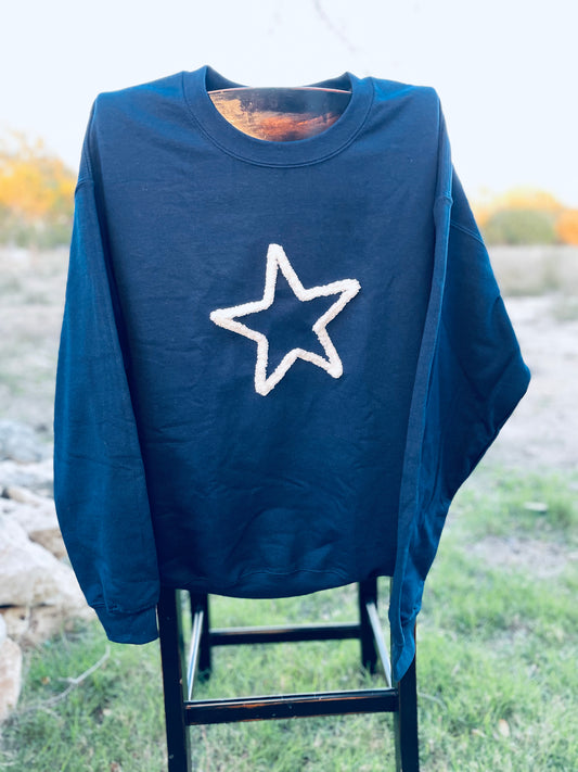 Chunky Yarn "Star" Sweatshirt