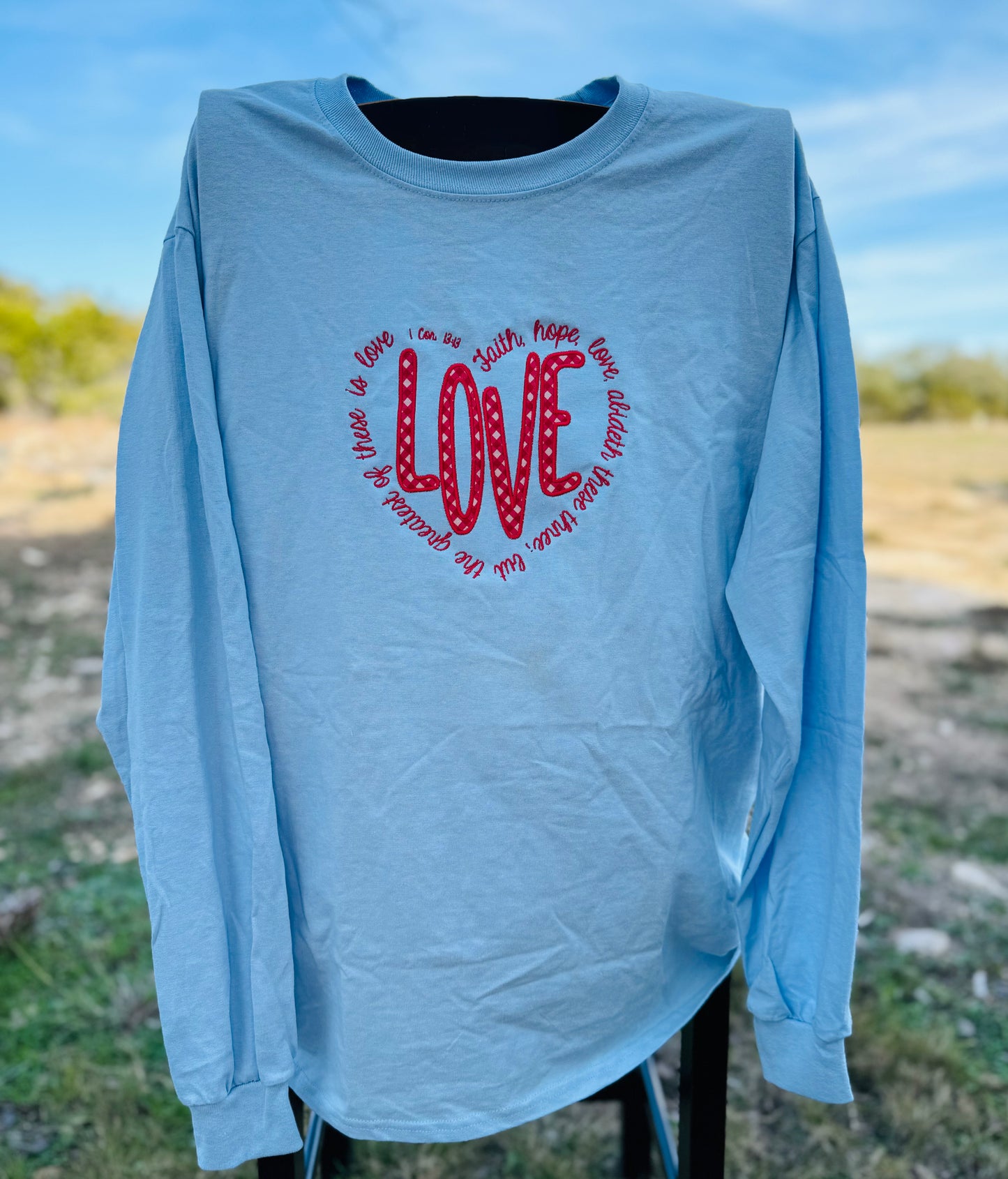 1 Corinthians 13:13 "Love" Long Sleeve T-Shirt