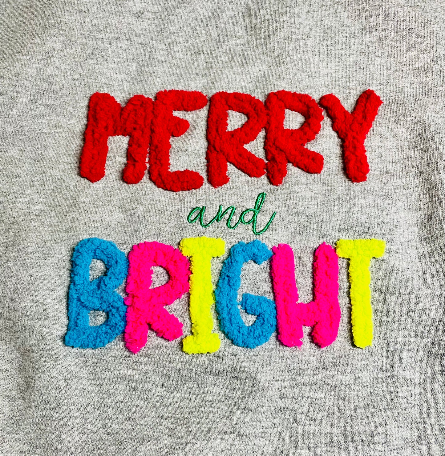 Chunky Yarn "Merry & Bright" Sweatshirt