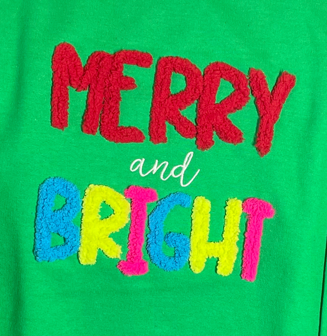 Chunky Yarn "Merry & Bright" Sweatshirt