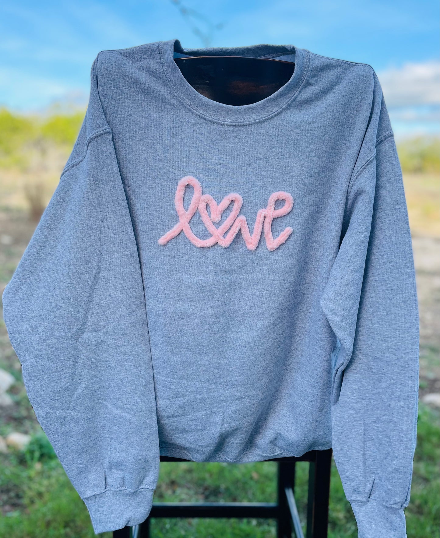 Chunky Yarn "Love" Sweatshirt