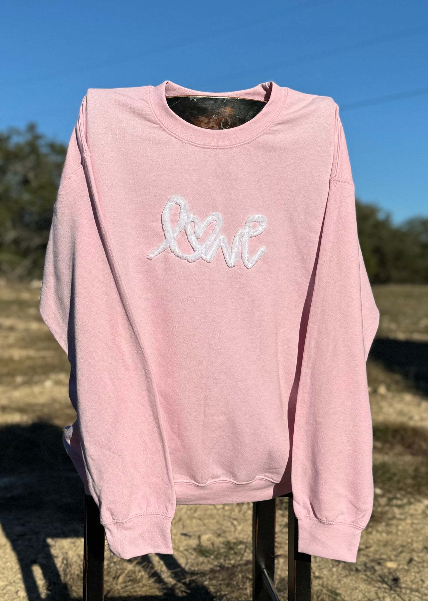 Chunky Yarn "Love" Sweatshirt