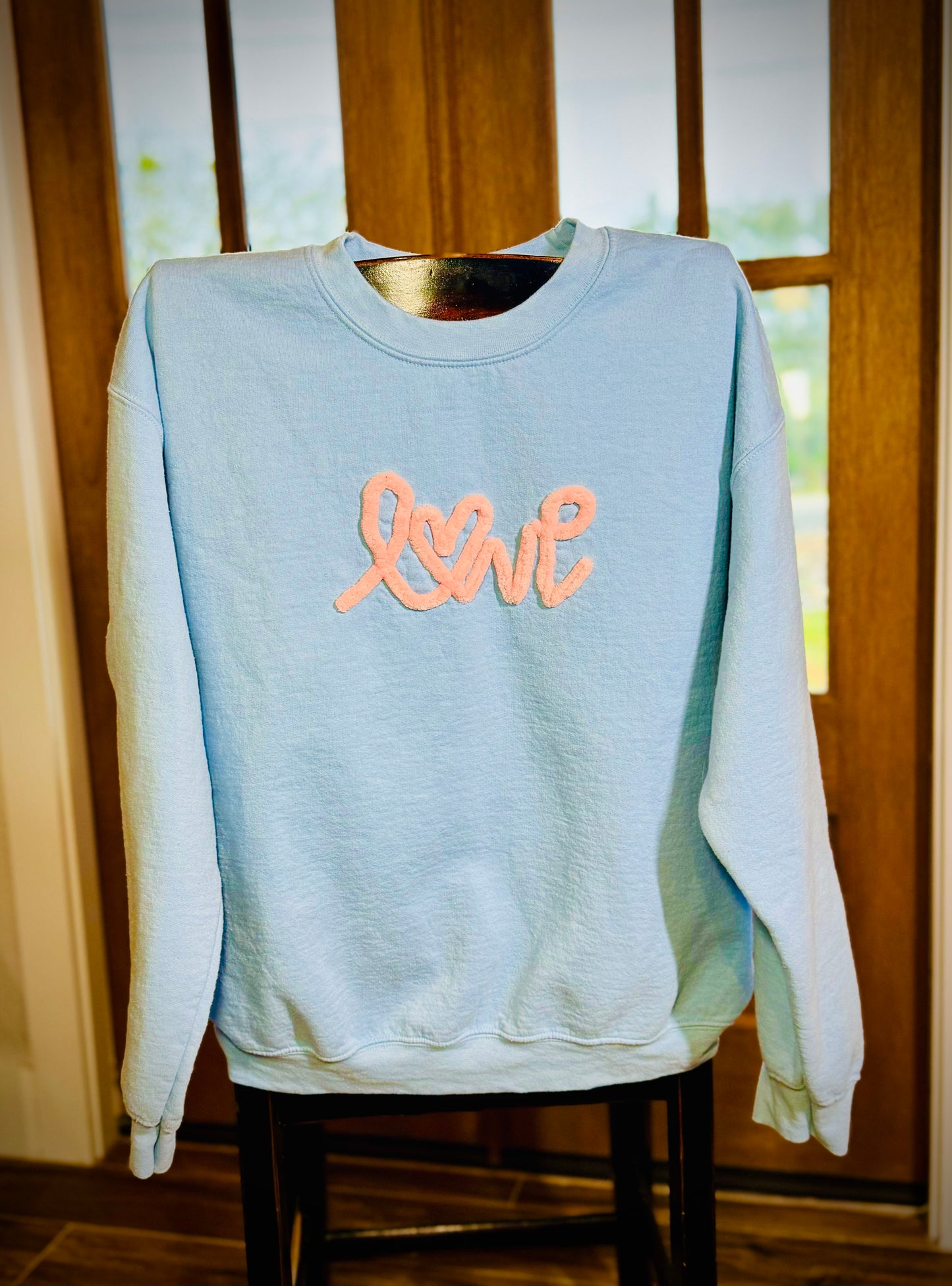 Chunky Yarn "Love" Sweatshirt