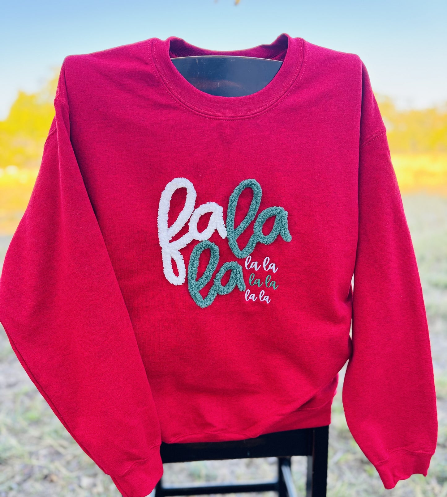 Chunky Yarn "Fa La La" Sweatshirt